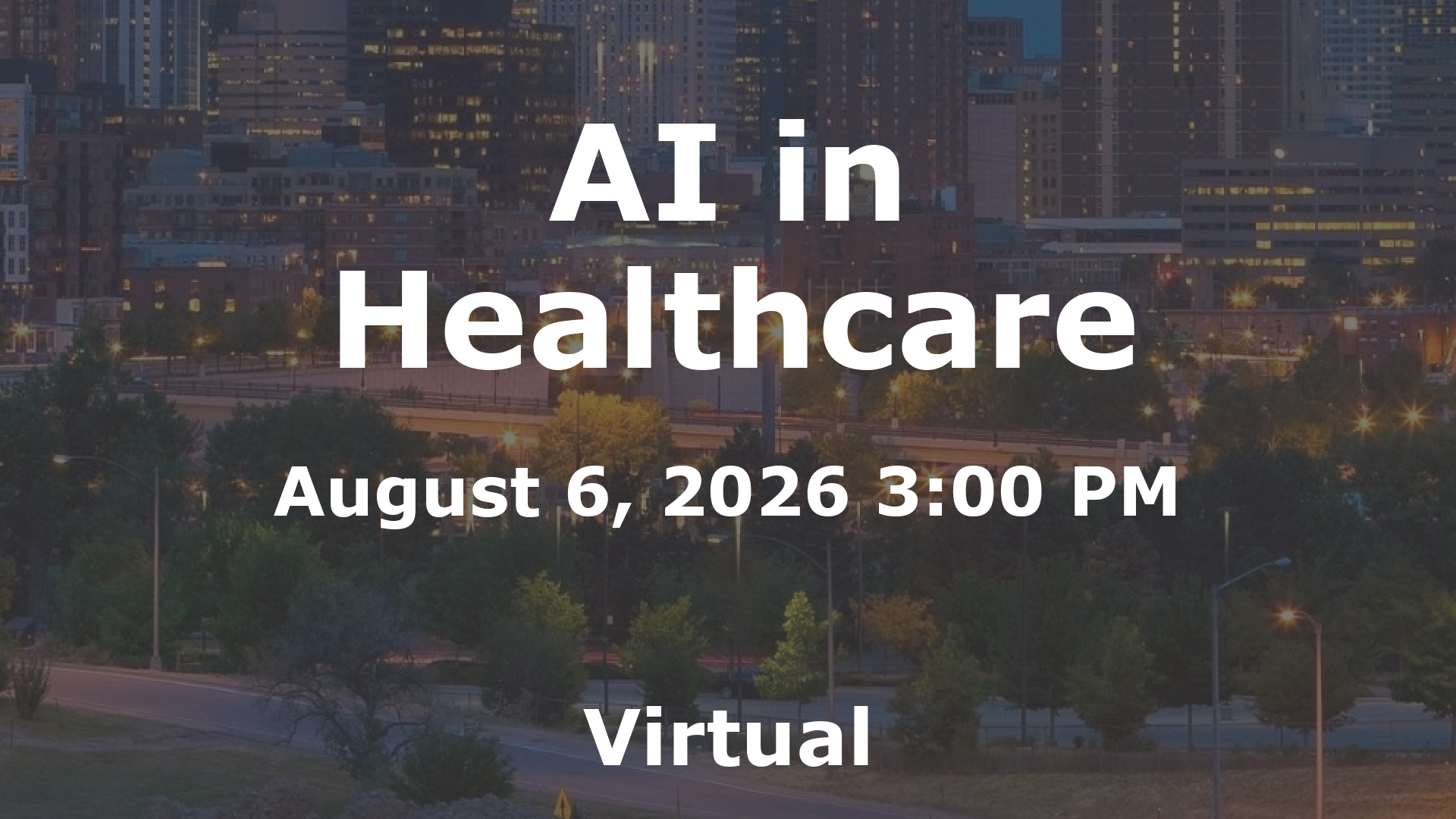 AI in Healthcare event image